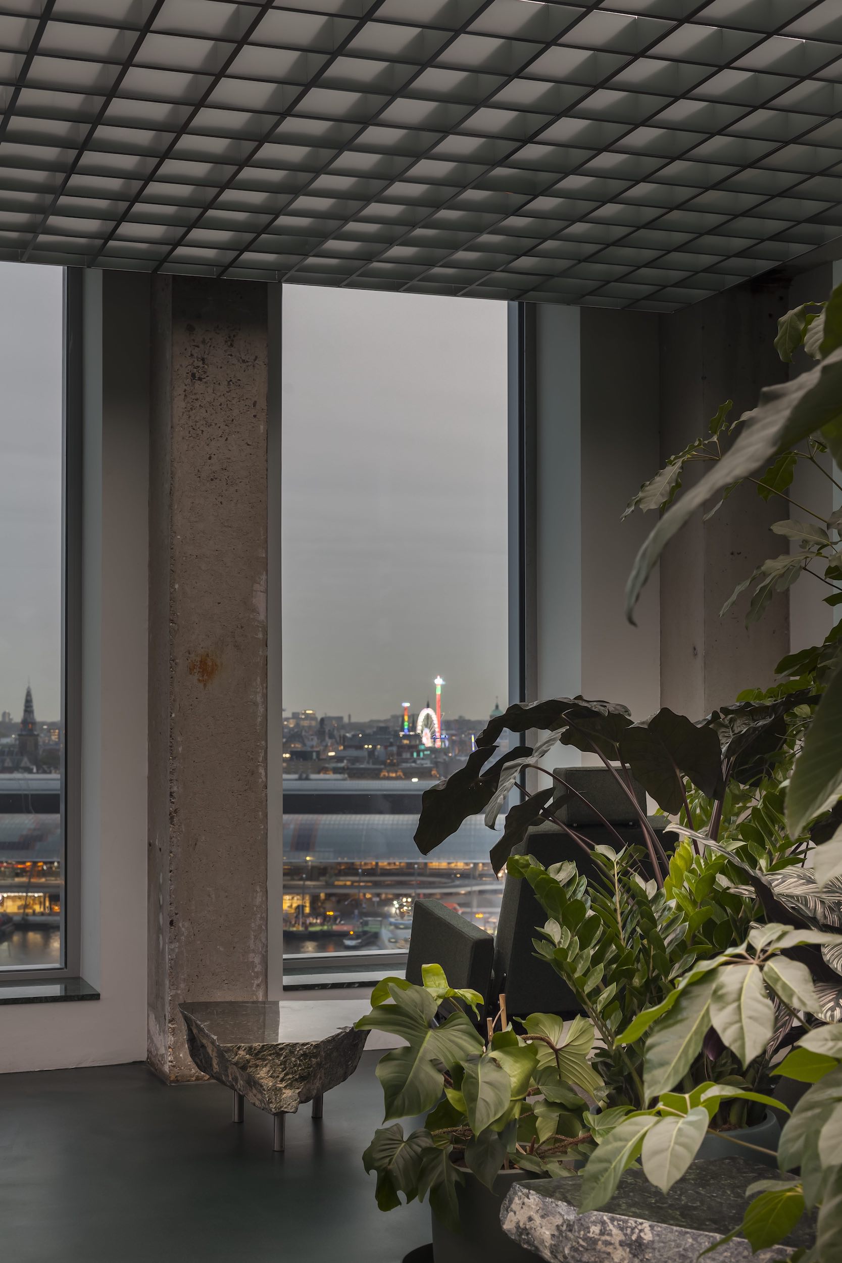 Sony Music - interior with view on city - a project by Space Encounters Office for Architecture